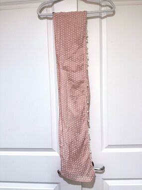 J. Crew Dusty Pink Swiss Dot Scarf